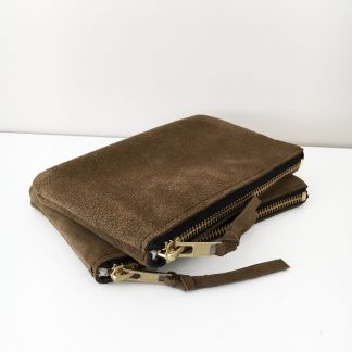 PORTE MONNAIE KAKI FUMÉ