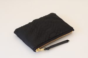 PORTE MONNAIE PYTHON NOIR