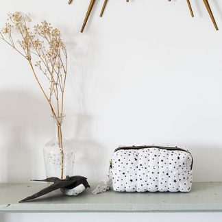 alix colombani trousse tissu étoiles noires